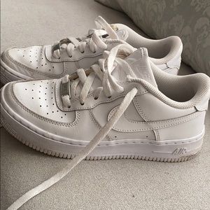 Nike AF1 White Air Force One Sneakers 4.5Y